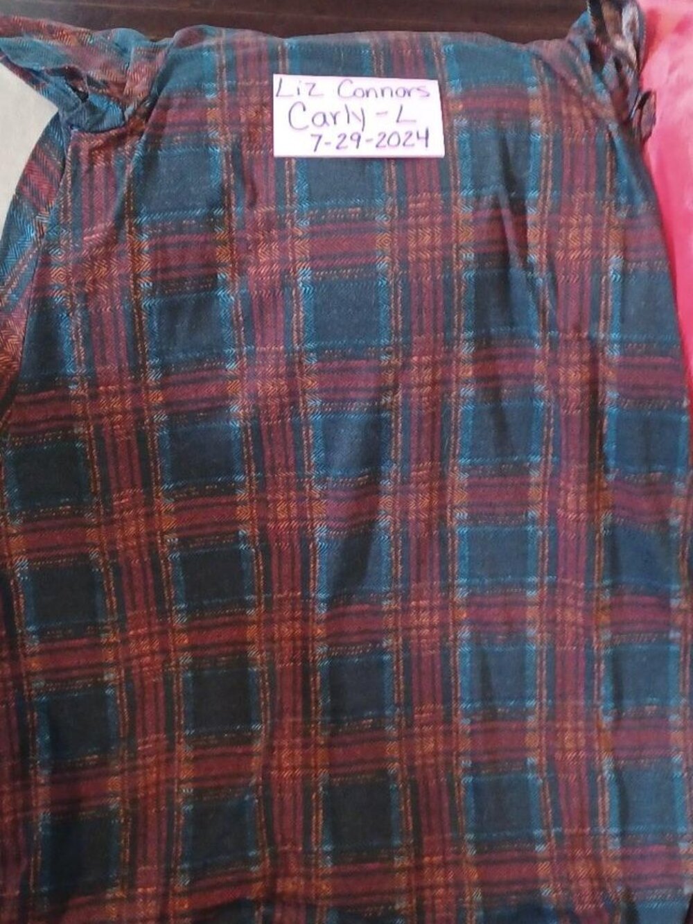 Plaid fall colors Dress